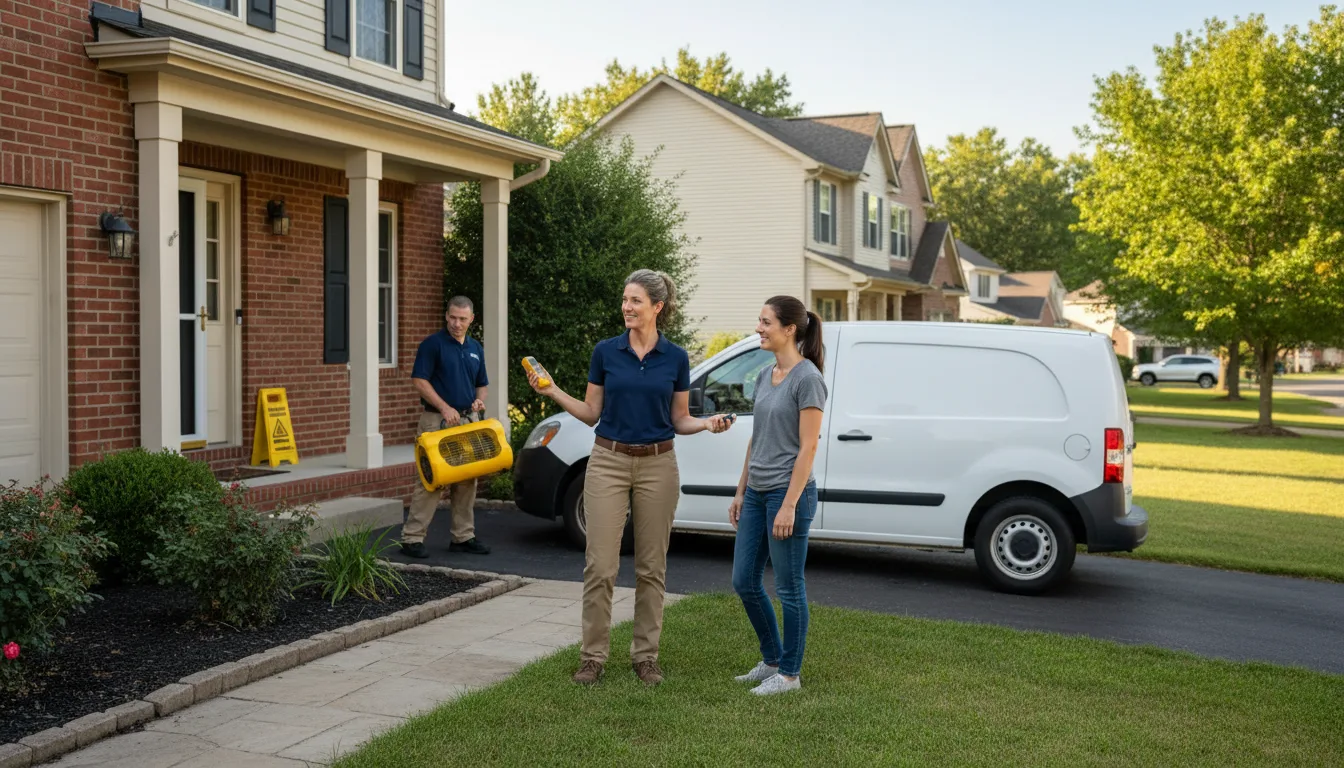 Residential water damage restoration in Highlands Ranch, CO